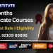 Six Months Certificate Courses